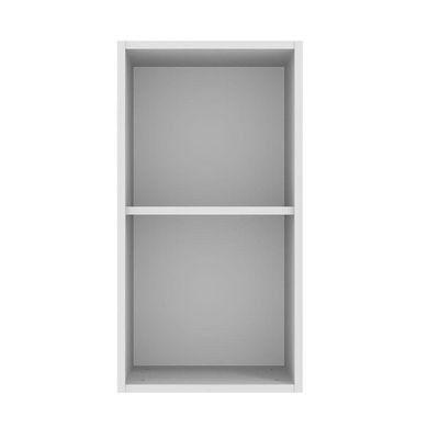 Armário Aéreo 35 Cm 1 Porta Branco/Branco Veludo