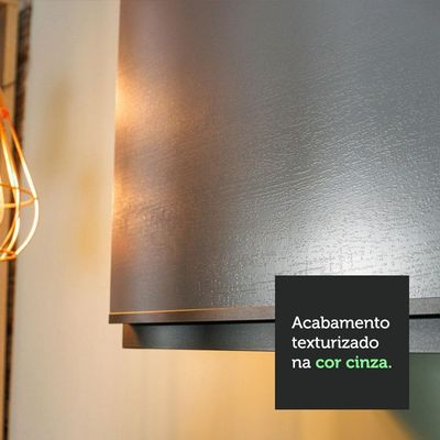 Armário Aéreo 40 Cm 1 Porta Cinza Nice Madesa Cinza