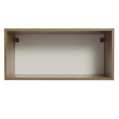 Armário Aéreo De Cozinha 70 Cm 1 Porta Rustic/Branco