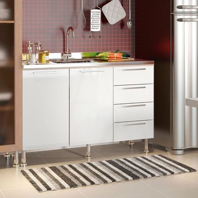 Armario Cozinha Completo Ditália Aspen 4pc S/tampo Cv/br A48