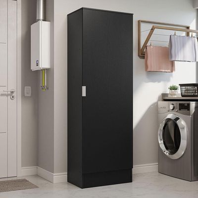 Armário Multiuso 60 Cm 1 Porta Preto Madesa Preto