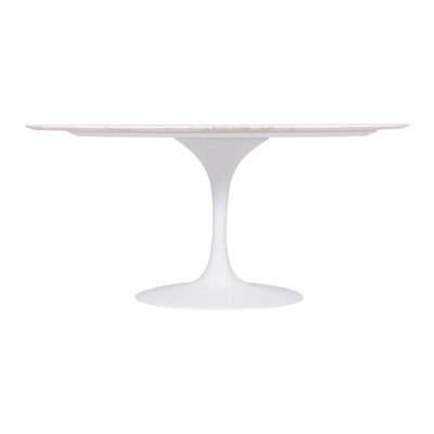 Mesa Saarinen Oval Espírito Santo 160x90cm - Base Branca