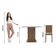 Conjunto Sala de Jantar Maya Mesa 4 Cadeiras Madesa