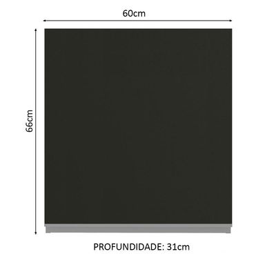Armário Aéreo Glamy 60cm 1 Porta Madesa