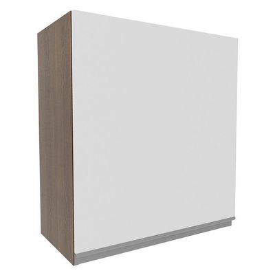 Armário Aéreo Glamy 60cm 1 Pt Rustic/Branco Madesa