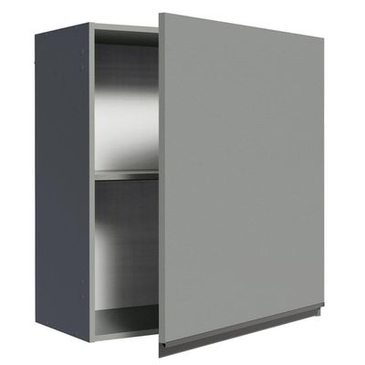 Armário Aéreo 60 Cm 1 Porta Cinza Nice Madesa Cinza