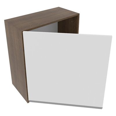 Armário Aéreo Glamy 60cm 1 Pt Rustic/Branco Madesa