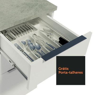Cozinha Completa Madesa Stella 290002 com Armário e Balcão