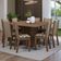 Conjunto Sala De Jantar Mesa Tampo De Madeira 8 Cadeiras Rustic/crema/bege Marrom Marisa Madesa