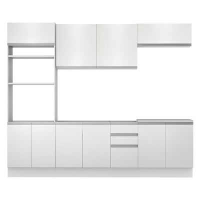 Cozinha Glamy Viena 10 Portas 3 Gavetas Branca Madesa