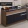 Cozinha Compacta 150002 Com Armário E Balcão Rustic/Preto