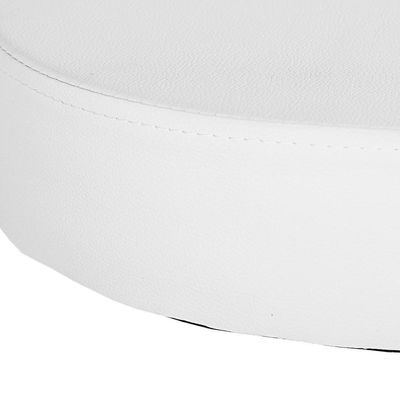 Banqueta Mocho Sem Encosto Com Regulagem De Altura - Branco