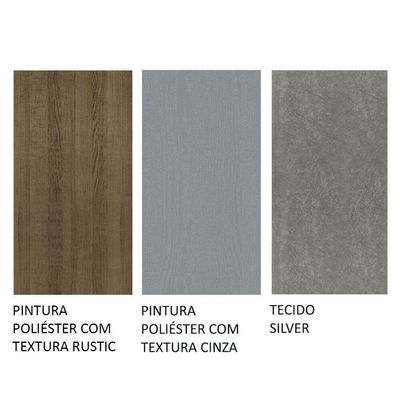 Conjunto Sala De Jantar Mesa Tampo De Madeira 4 Cadeiras