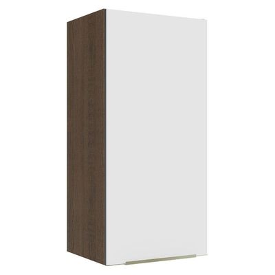 Armário Aéreo 40 X 83 Cm 1 Porta Rustic/branco Veludo Lux Madesa Rustic/branco Veludo