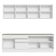 Armário De Cozinha Completa 240cm Branco Glamy Madesa 06 Branco
