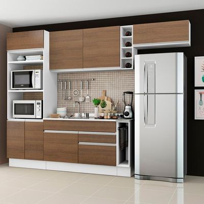 Cozinha Completa Safira Rustic Armário Balcão Madesa