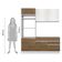 Cozinha Glamy Laura 6 Portas 2 Gavetas Branca/Rustic Madesa