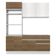 Cozinha Glamy Laura 6 Portas 2 Gavetas Branca/Rustic Madesa