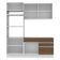 Cozinha Glamy Laura 6 Portas 2 Gavetas Branca/Rustic Madesa