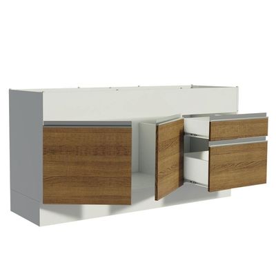 Balcão de Pia Glamy 2 Portas 2 Gavetas Madesa
