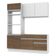 Cozinha Glamy Laura 6 Portas 2 Gavetas Branca/Rustic Madesa