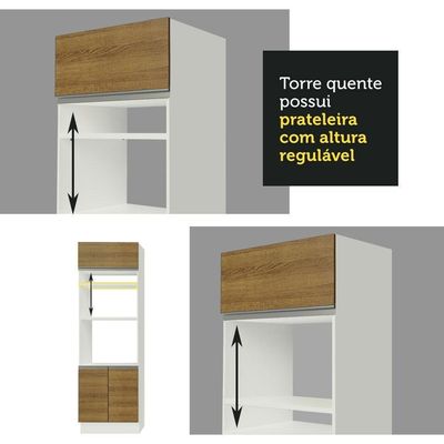 Cozinha Completa Glamy Olímpia 3 Gavetas 14 Portas Madesa