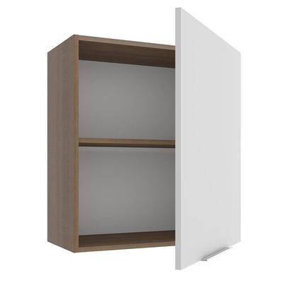 Armário Aéreo Stella 1 Porta Rustic/branco Madesa
