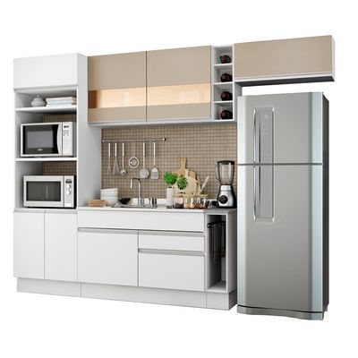Cozinha Completa Madesa Safira com Armário e Balcão