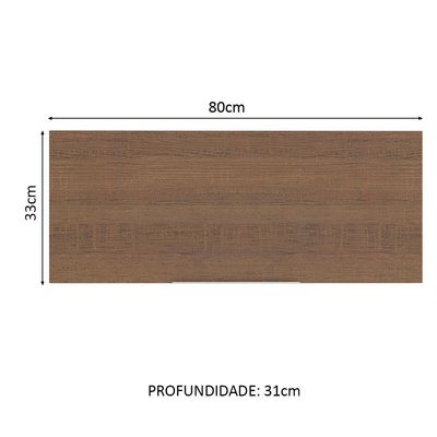 Armário Aéreo Stella 1 Porta Basculante Rustic Madesa