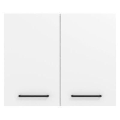 Armário Aéreo Madesa Agata 80 Cm 2 Portas - Branco Branco