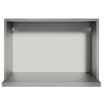 Armário Aéreo 60 Cm Com Nicho Para Forno Cinza Nice Cinza