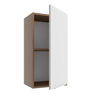 Armário Aéreo Stella 1 Porta Rustic/branco Madesa