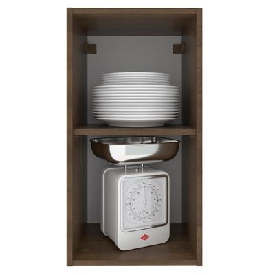 Armário Aéreo Stella 1 Porta Rustic/branco Madesa