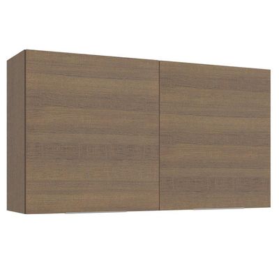 Armário Aéreo Madesa Stella 120 Cm 2 Portas Rustic