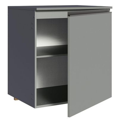 Balcão 60 Cm 1 Porta Suspenso Cinza Nice Madesa Cinza