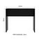 Bancada para Cozinha Madesa 115 Cm - Preto