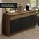 Cozinha Compacta 150001 Com Armário E Balcão Rustic/Preto