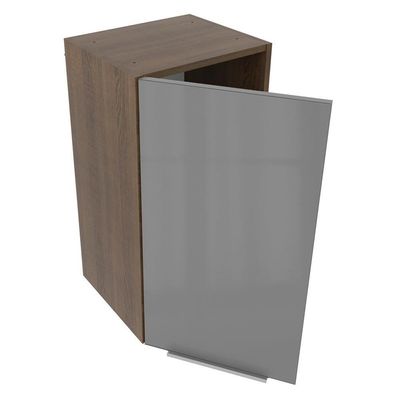 Armário Aéreo Madesa Lux 35 Cm 1 Porta Rustic/cinza