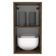 Armário Aéreo Madesa Lux 35 Cm 1 Porta Rustic/cinza