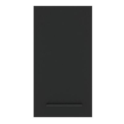 Armário Aéreo Madesa Agata 35cm 1 Porta Rustic Preto