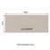 Armário Aéreo 80 Cm 1 Porta Agata Madesa Branco/crema