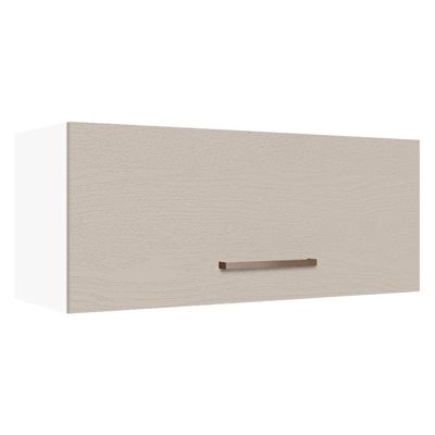 Armário Aéreo 80 Cm 1 Porta Agata Madesa Branco/crema
