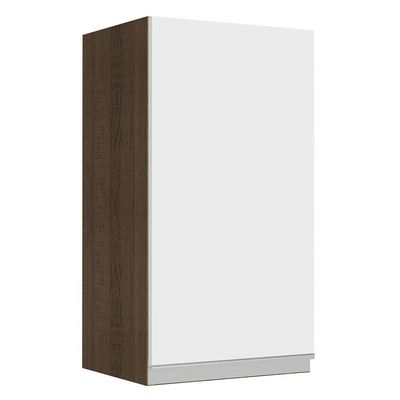 Armário Aéreo Glamy 35cm 1 Porta Rustic/Branco Madesa