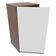 Armário Aéreo Glamy 35cm 1 Porta Rustic/Branco Madesa