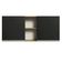 Armário Aéreo 150 Cm 2 Portas E 2 Nichos Rustic/Preto