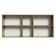 Armário Aéreo 150 Cm 2 Portas E 2 Nichos Rustic/Preto