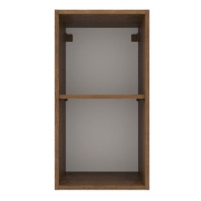Armário Aéreo 35 Cm 1 Porta Rustic/branco Rustic/branco