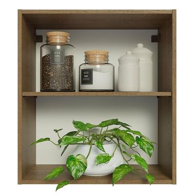 Armário Aéreo 60 Cm Com 2 Nichos Abertos Rustic