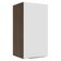 Armário Aéreo 35 Cm 1 Porta Rustic/Branco Veludo
