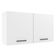 Armário Aéreo Madesa Agata 120 Cm 2 Portas - Branco Branco